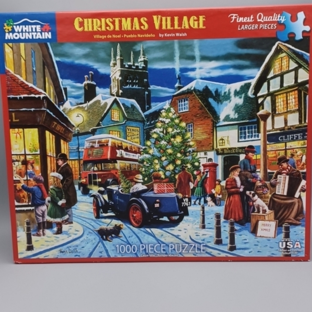 WHITE MOUNTAIN - CHRISTMAS VILLAGE - 1000 piece puzzle - NEW